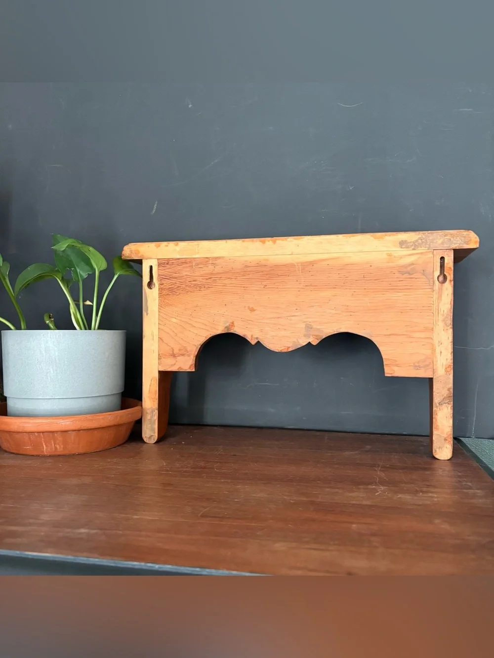 Vintage handcrafted wooden